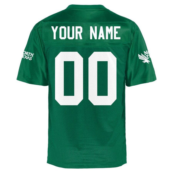 North Texas Mean Green Personalized Football Name &amp; Number Jersey - Green 2019
