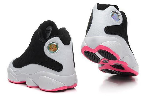 Nike Air Jordan Men 13 Retro White/Black/Pink Men Size US 7 - 13