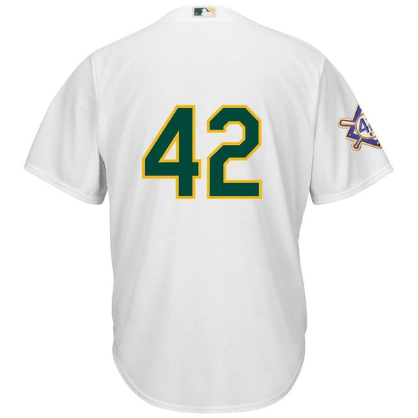 Oakland Athletics Majestic 2019 Jackie Robinson Day Official Cool Base Jersey – White 2019