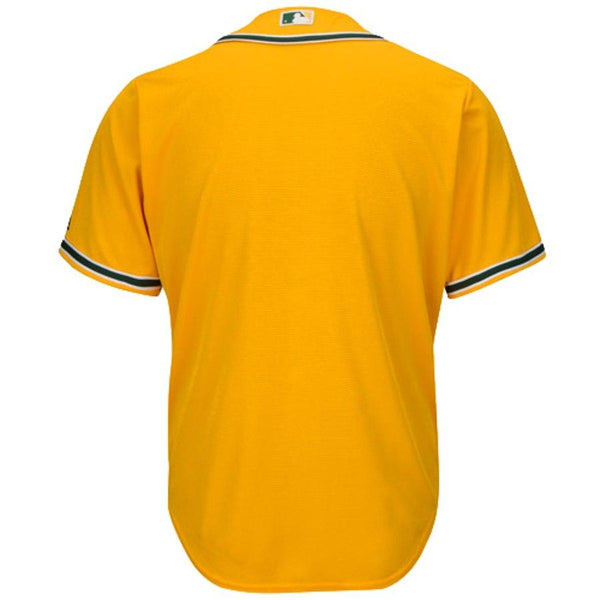 Oakland Athletics Majestic Official Cool Base Team Jersey - Gold 2019