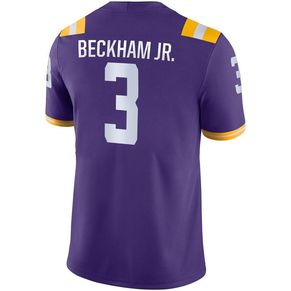 Odell Beckham Jr LSU Tigers Game Jersey – Purple 2019