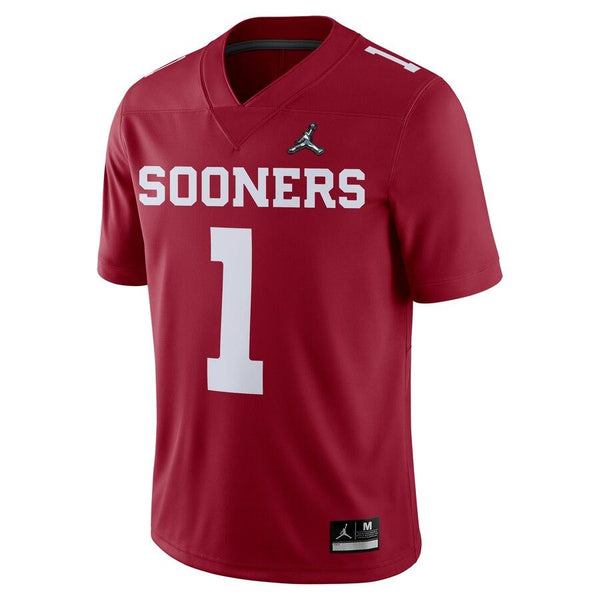 Oklahoma Sooners Jordan Brand College Football Playoff Game Jersey - Crimson 2019