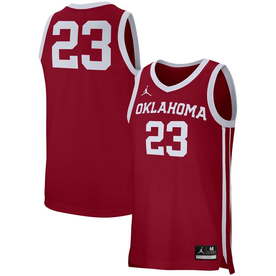 Oklahoma Sooners Jordan Brand College Replica Basketball Jersey – Crimson 2019