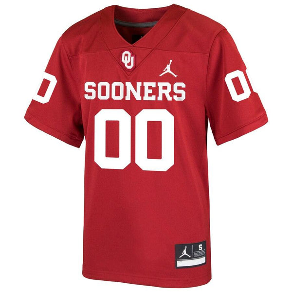 Oklahoma Sooners Jordan Brand Youth Custom Replica Jersey – Crimson 2019