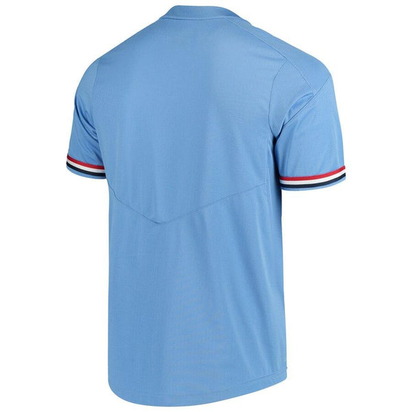 Ole Miss Rebels Vapor Untouchable Elite Full-Button Replica Baseball Jersey - Light Blue 2019