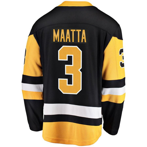 Olli Maatta Pittsburgh Penguins Home Breakaway Player Jersey – Black 2019