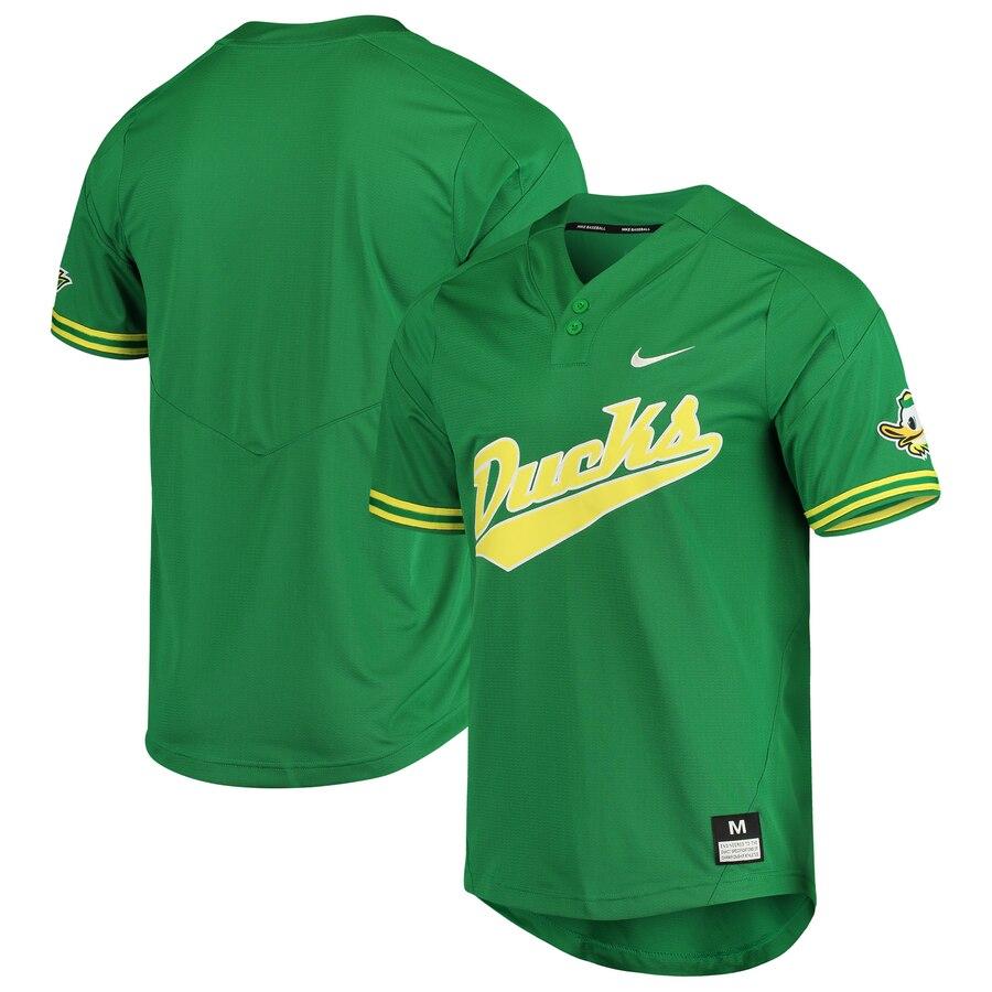 Oregon Ducks Vapor Untouchable Elite Two-Button Replica Baseball Jersey - Green 2019