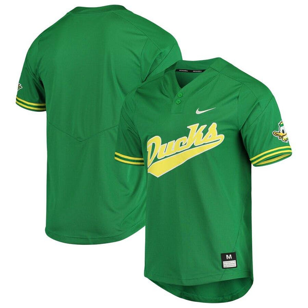 Oregon Ducks Vapor Untouchable Elite Two-Button Replica Baseball Jersey - Green 2019
