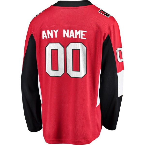 Ottawa Senators Home Breakaway Custom Jersey - Red 2019
