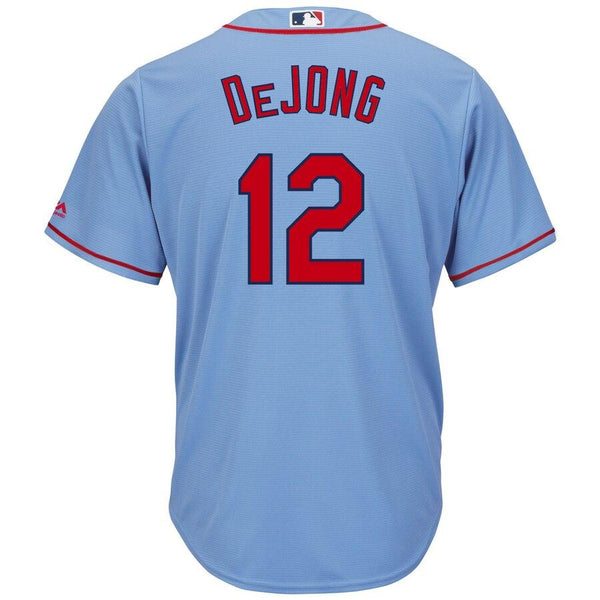 Paul DeJong St. Louis Cardinals Majestic Alternate Cool Base Player Jersey – Horizon Blue 2019