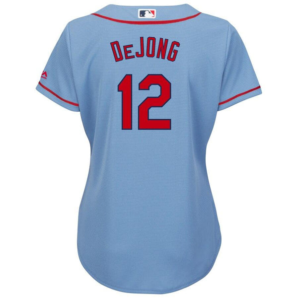 Paul DeJong St. Louis Cardinals Majestic Women's Alternate Cool Base Player Jersey – Horizon Blue 2019