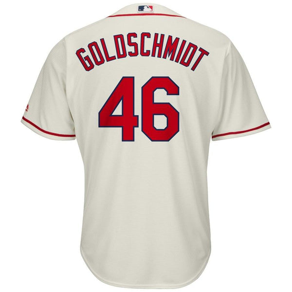 Paul Goldschmidt St. Louis Cardinals Majestic Alternate Official Cool Base Player Jersey – Cream 2019