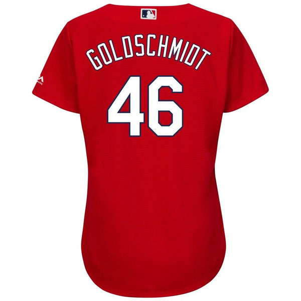 Paul Goldschmidt St. Louis Cardinals Majestic Women's Alternate Official Cool Base Player Jersey – Scarlet 2019