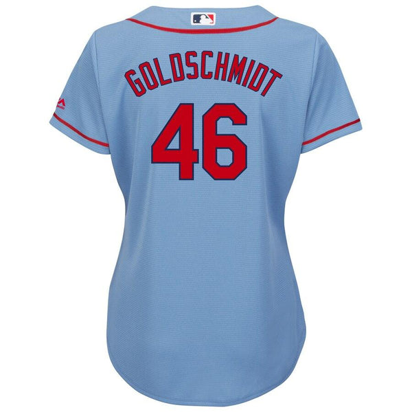 Paul Goldschmidt St. Louis Cardinals Majestic Women's Cool Base Player Jersey – Horizon Blue 2019