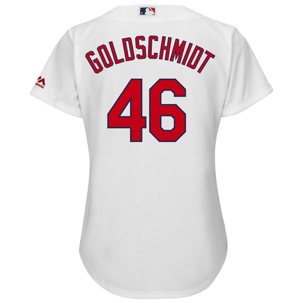 Paul Goldschmidt St. Louis Cardinals Majestic Women's Home Official Cool Base Player Jersey – White 2019