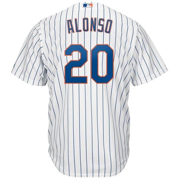 Pete Alonso New York Mets Majestic Home Official Cool Base Player Jersey - White 2019
