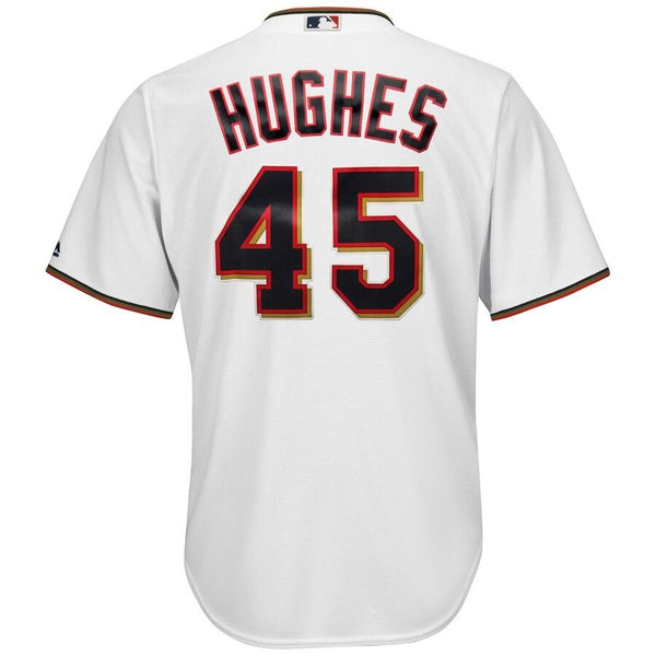 Phil Hughes Minnesota Twins Majestic Official Cool Base Player Jersey - White 2019