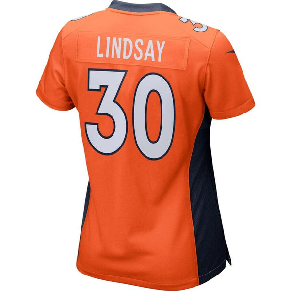Phillip Lindsay Denver Broncos Women's Player Game Jersey – Orange 2019