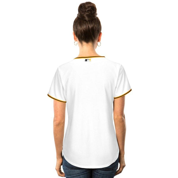 Pittsburgh Pirates Majestic Women's Cool Base Jersey - White 2019