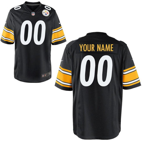 Pittsburgh Steelers Custom Team Color - Game Jersey – Black 2019