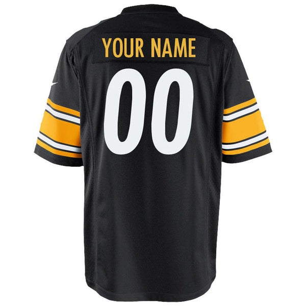 Pittsburgh Steelers Youth Custom Game Jersey - Black 2019