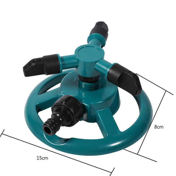 Three Arm Garden Sprinkler Watering Head Lawn 3 Nozzle Water Sprinkler Garden Sprinklers Water Durable Rotary