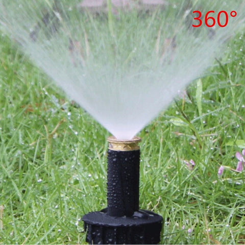 360 Degree Pop up Sprinklers Plastic Lawn Watering Sprinkler Head Adjustable Garden Spray Nozzle 1/2" Female Thread 1 Pc