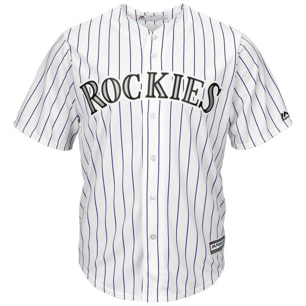 Ian Desmond Colorado Rockies Majestic Home Official Cool Base Player Jersey - White/Purple 2019