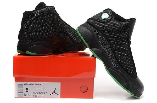 Nike Air Jordan Men 13 Retro Black/Green Men Size US 7 - 13