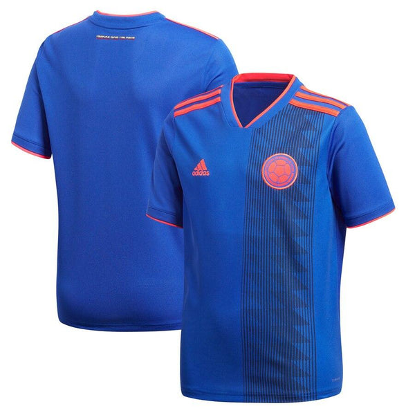 Colombia National Team Youth Away Replica Blank Jersey – Blue/Red 2019