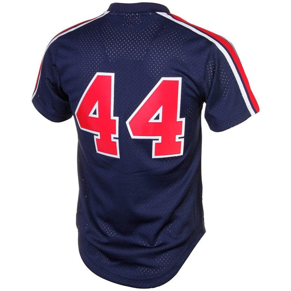 Reggie Jackson California Angels Mitchell &amp; Ness Cooperstown Mesh Batting Practice Jersey - Navy 2019