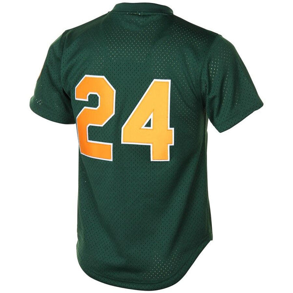 Rickey Henderson Oakland Athletics Mitchell &amp; Ness 1998 Cooperstown Mesh Batting Practice Jersey - Green 2019