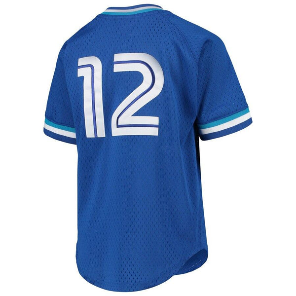 Roberto Alomar Toronto Blue Jays Mitchell &amp; Ness Youth Cooperstown Collection Mesh Batting Practice Jersey – Royal 2019