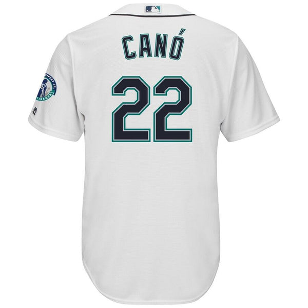 Robinson Cano Seattle Mariners Majestic Griffey Retirement Day Patch Cool Base Player Jersey - White 2019