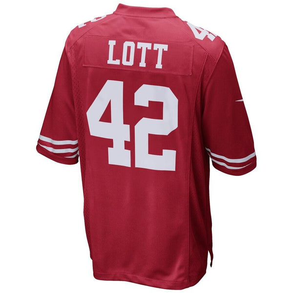 Ronnie Lott San Francisco 49ers 70th Anniversary Patch Retired Game Jersey - Scarlet 2019