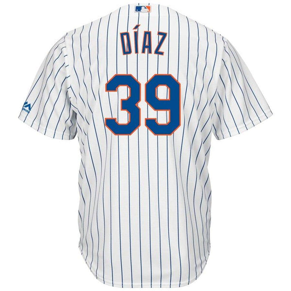 Edwin Diaz New York Mets Majestic Home Cool Base Player Jersey – White/Royal 2019