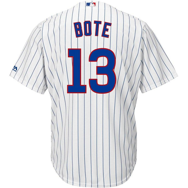 David Bote Chicago Cubs Majestic Home Official Cool Base Player Jersey - White/Royal 2019