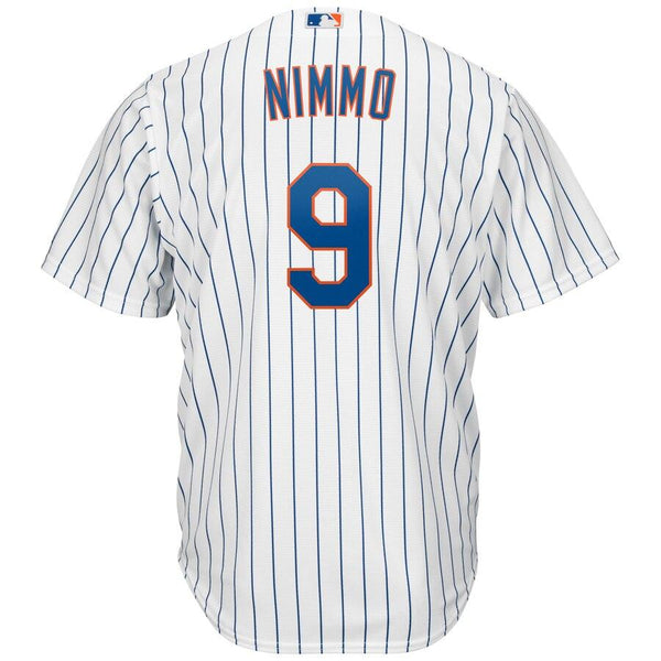 Brandon Nimmo New York Mets Majestic Official Cool Base Player Jersey - White/Royal 2019