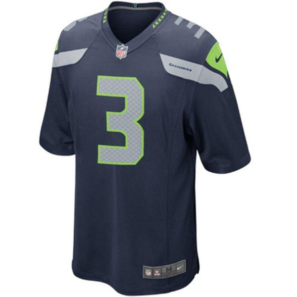 Russell Wilson Seattle Seahawks Youth Team Color Game Jersey - College Navy 2019