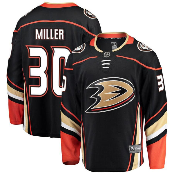 Ryan Miller Anaheim Ducks Breakaway Player Jersey – Black 2019