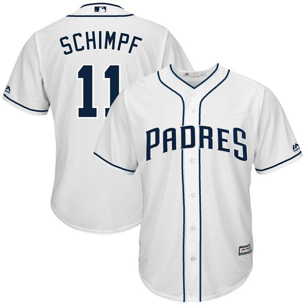 Ryan Schimpf San Diego Padres Majestic Home Cool Base Jersey - White 2019