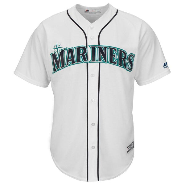 Ryon Healy Seattle Mariners Majestic Home Cool Base Player Jersey – White 2019