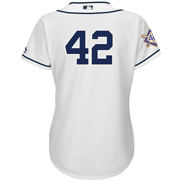 San Diego Padres Majestic Women's 2019 Jackie Robinson Day Official Cool Base Jersey – White 2019