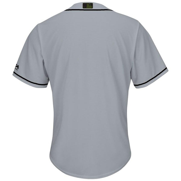 San Francisco Giants Majestic Memorial Day Cool Base Team Jersey - Gray 2019