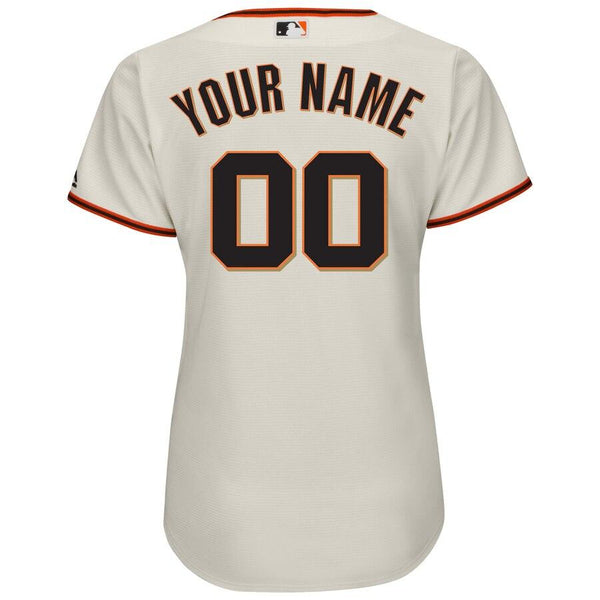 San Francisco Giants Majestic Women's Home Cool Base Custom Jersey - Cream 2019