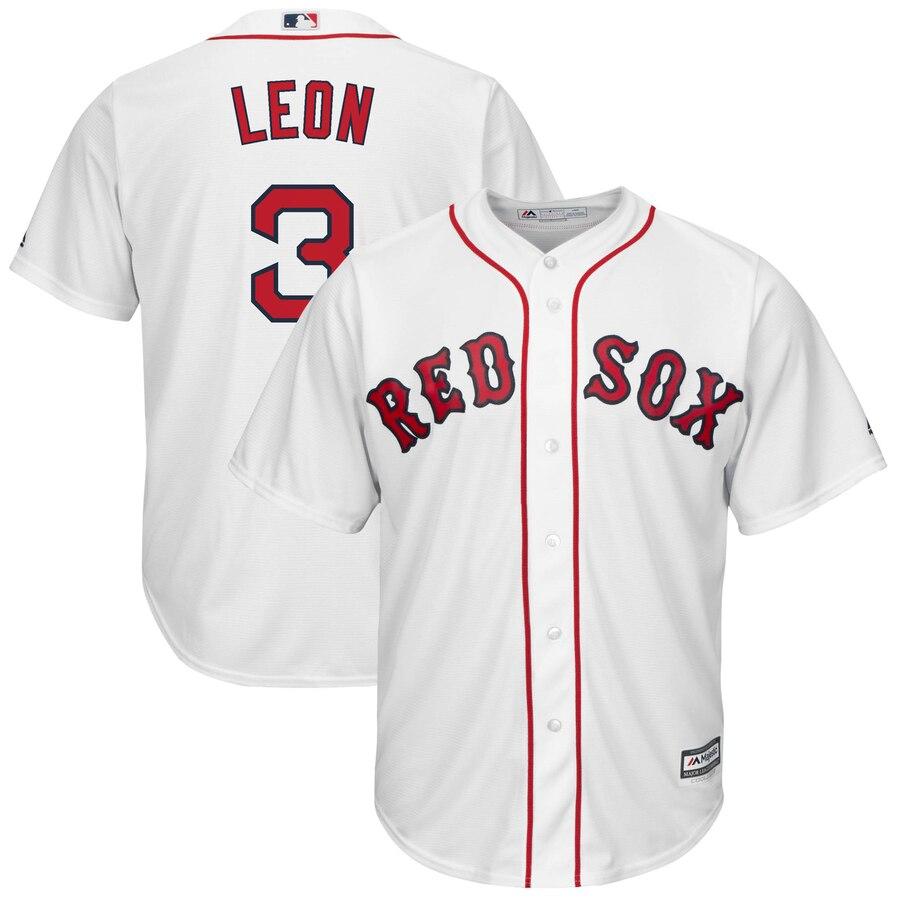 Sandy Leon Boston Red Sox Majestic Home Cool Base Replica Player Jersey - White 2019