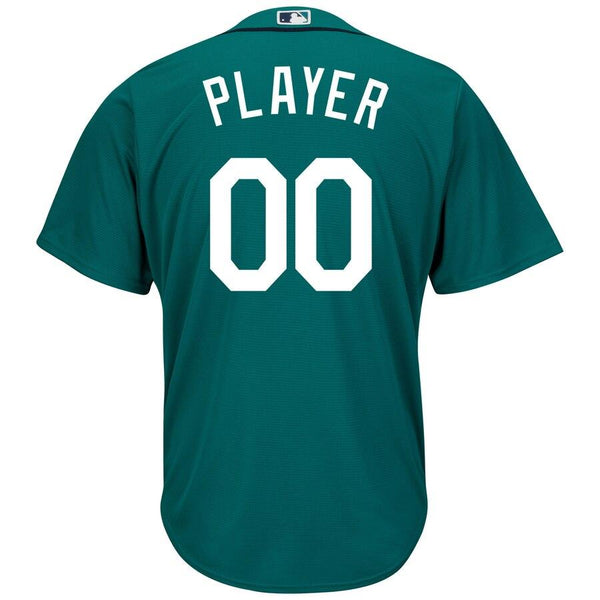 Seattle Mariners Majestic Cool Base Custom Jersey - Northwest Green 2019