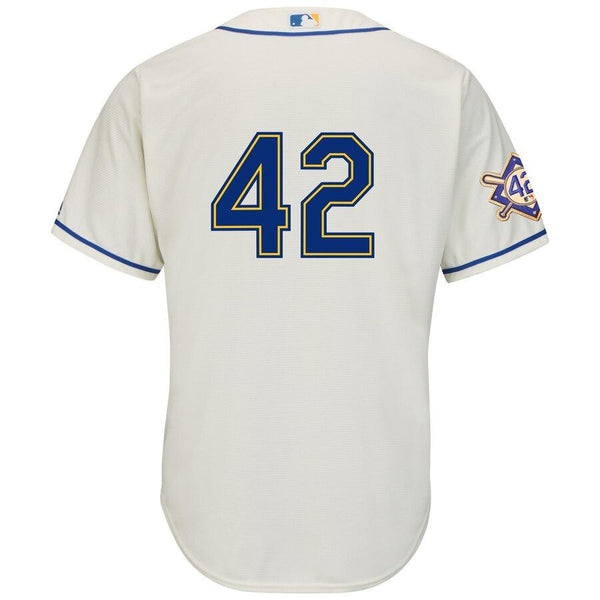 Seattle Mariners Majestic Jackie Robinson Day Official Cool Base Jersey – Cream 2019