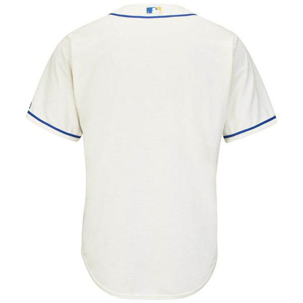 Seattle Mariners Majestic Official Cool Base Jersey - Cream 2019