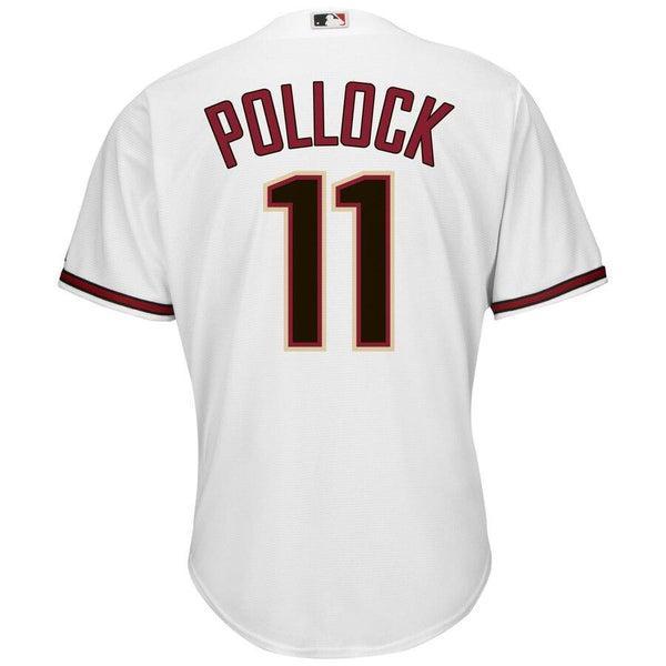AJ Pollock Arizona Diamondbacks Majestic Official Cool Base Player Jersey - White/Sedona Red 2019